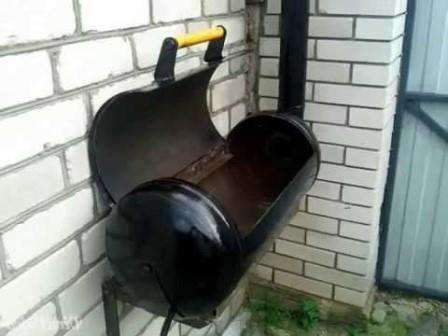 Коптилка из газового баллона своими руками
